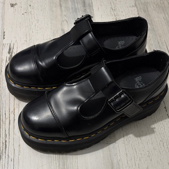Dr. Martens Bethan Black Platform Mary Jane’s Size 7 - Picture 7 of 16